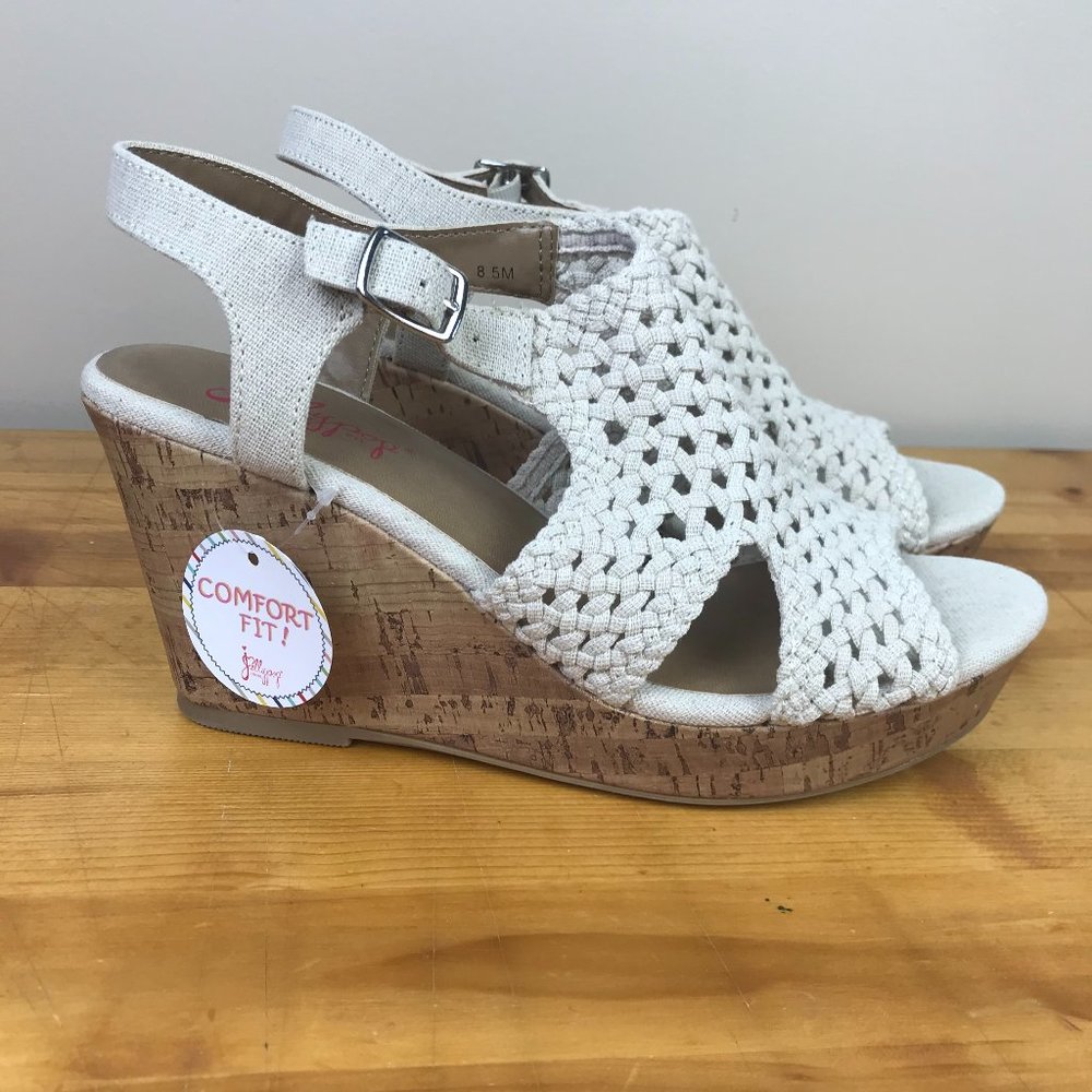 JellyPop Wedge Platform Sandals Women’s Size 8.5